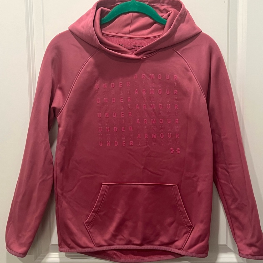 UNDER ARMOUR Girls Hoodie Size YLG EXCELLENT CONDITION